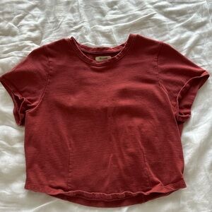 Madewell Brick Red Short Sleeve Tee